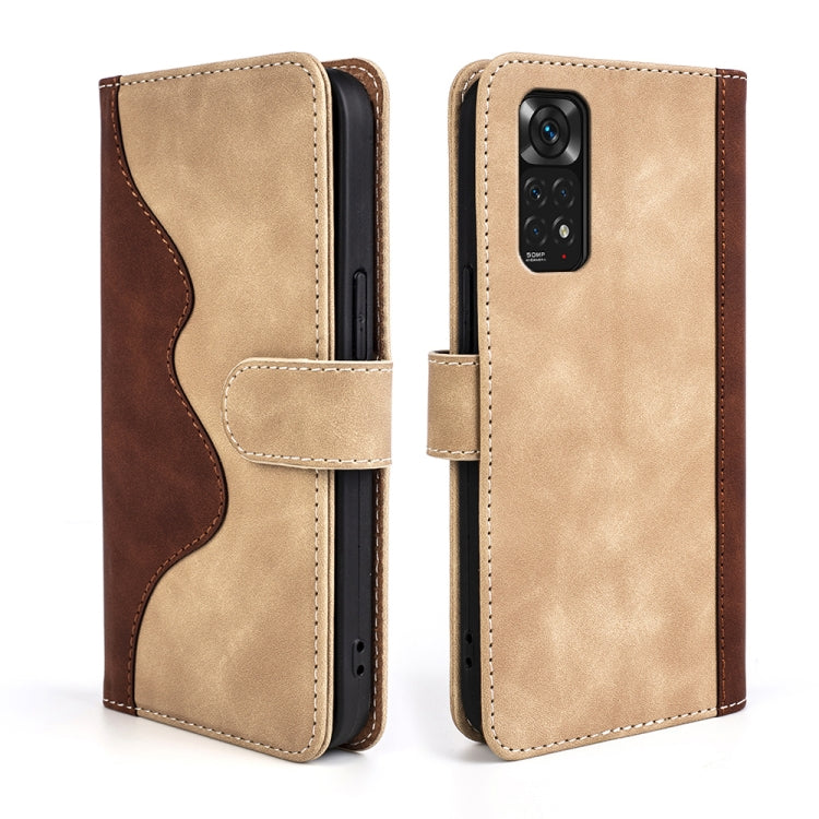 For Xiaomi Redmi Note 11 4G Global / Note 11S Stitching Horizontal Flip Leather Phone Case