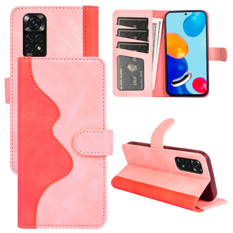 For Xiaomi Redmi Note 11 4G Global / Note 11S Stitching Horizontal Flip Leather Phone Case