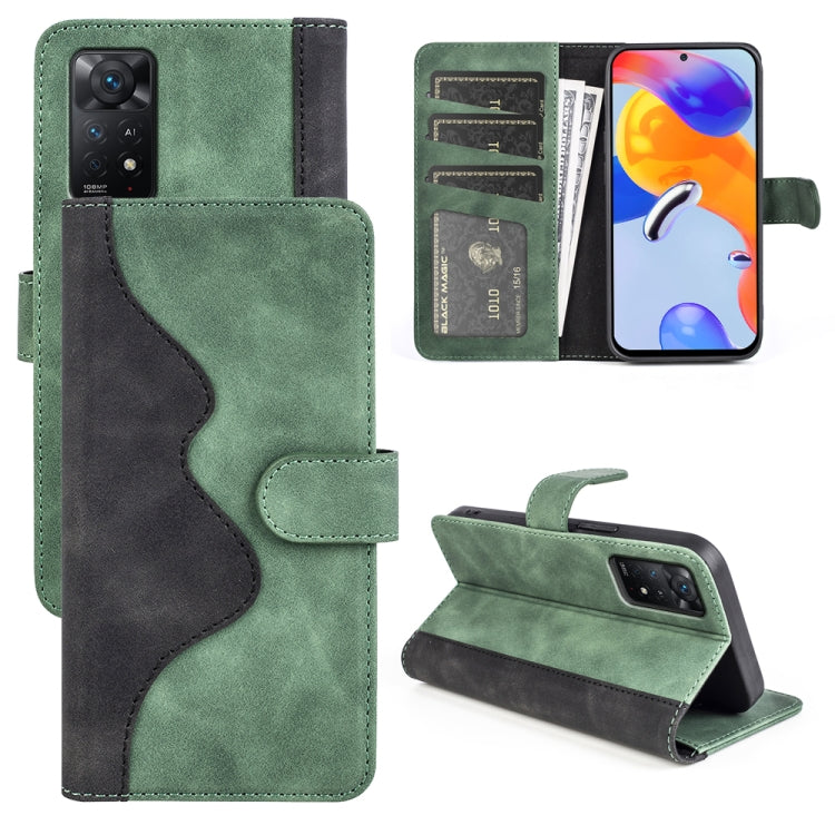 For Xiaomi Redmi Note 11 Pro 5G Global / 4G Stitching Horizontal Flip Leather Phone Case