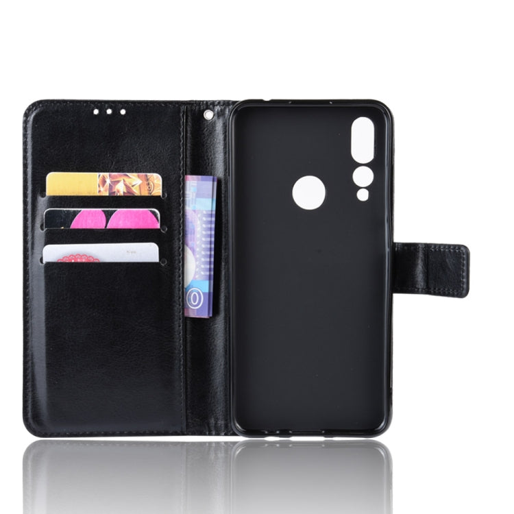 Retro Crazy Horse Texture Horizontal Flip Leather Case for Lenovo Z5S, with Holder & Card Slots & Photo Frame