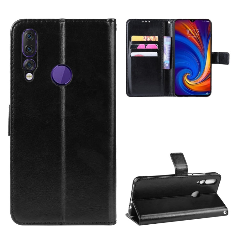 Retro Crazy Horse Texture Horizontal Flip Leather Case for Lenovo Z5S, with Holder & Card Slots & Photo Frame