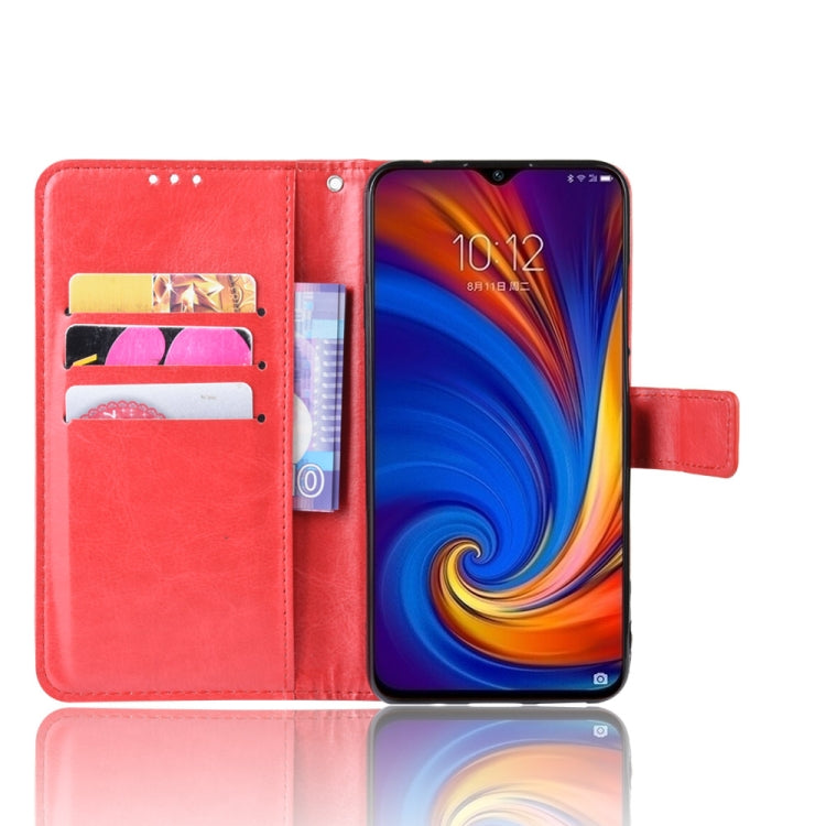 Retro Crazy Horse Texture Horizontal Flip Leather Case for Lenovo Z5S, with Holder & Card Slots & Photo Frame