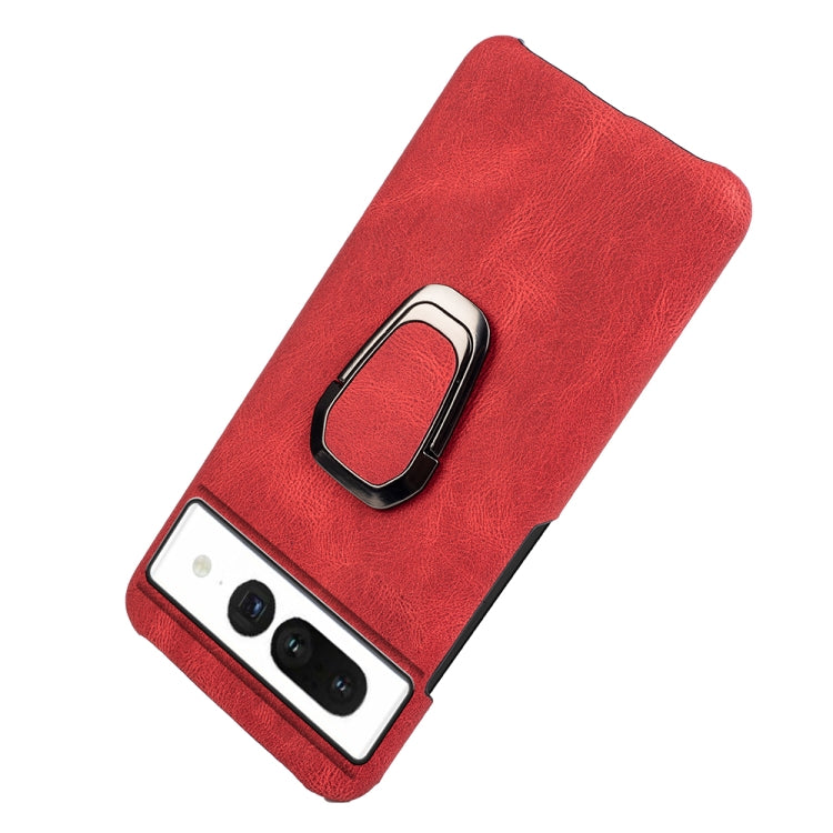 For Google Pixel 7 Ring Holder PU Phone Case