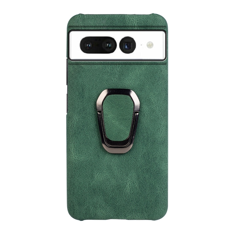 For Google Pixel 7 Ring Holder PU Phone Case