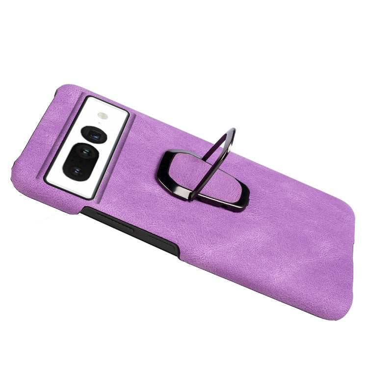 For Google Pixel 7 Ring Holder PU Phone Case