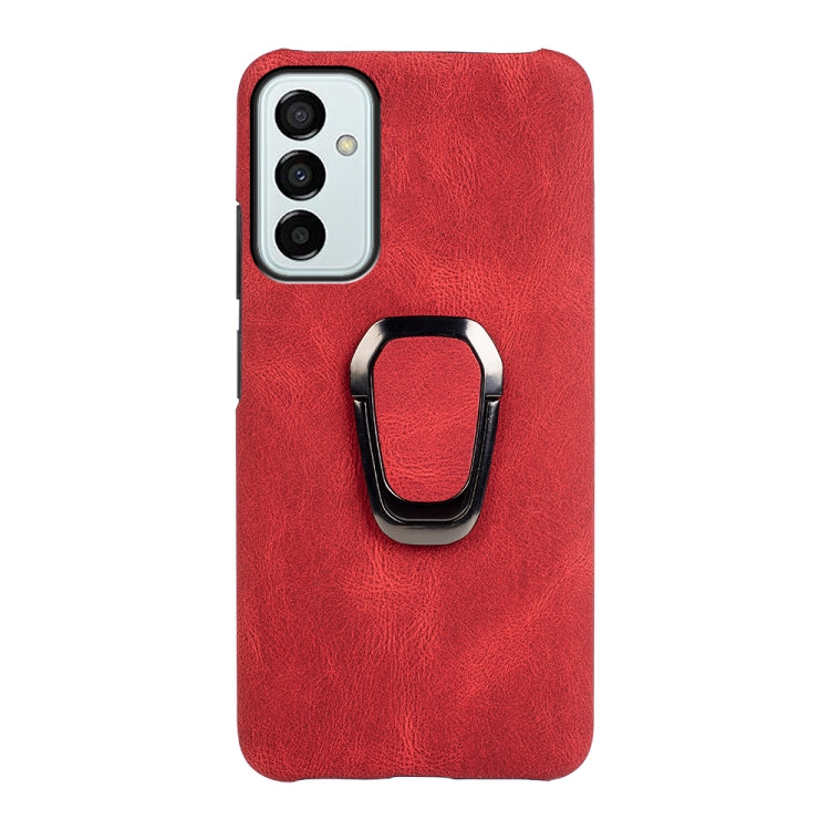 For Samsung Galaxy M53 Ring Holder PU Phone Case