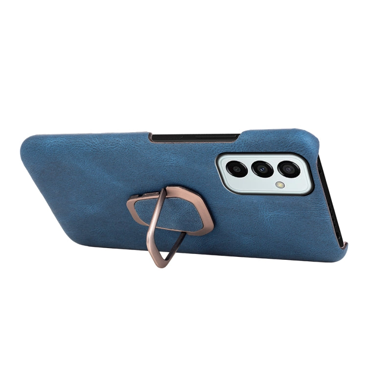 For Samsung Galaxy M53 Ring Holder PU Phone Case