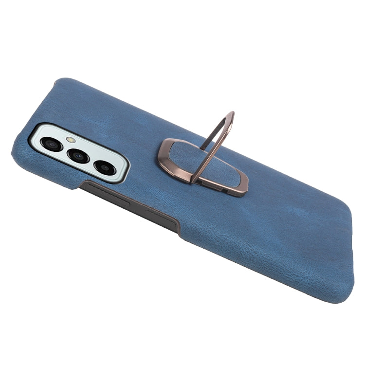 For Samsung Galaxy M53 Ring Holder PU Phone Case