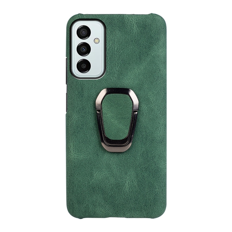 For Samsung Galaxy M53 Ring Holder PU Phone Case
