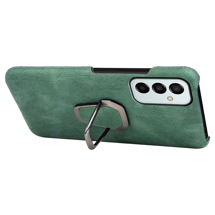For Samsung Galaxy M53 Ring Holder PU Phone Case