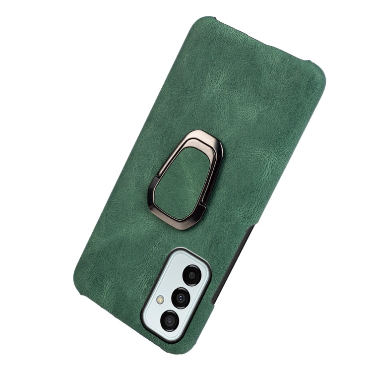 For Samsung Galaxy M53 Ring Holder PU Phone Case