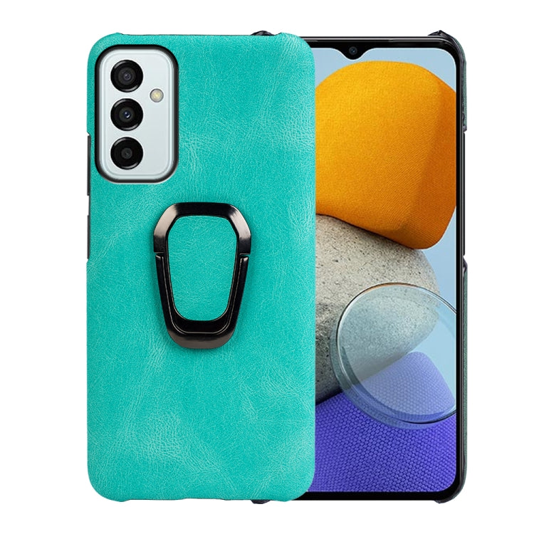 For Samsung Galaxy M53 Ring Holder PU Phone Case