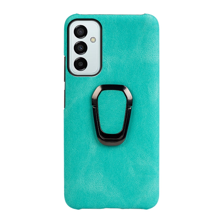 For Samsung Galaxy M53 Ring Holder PU Phone Case