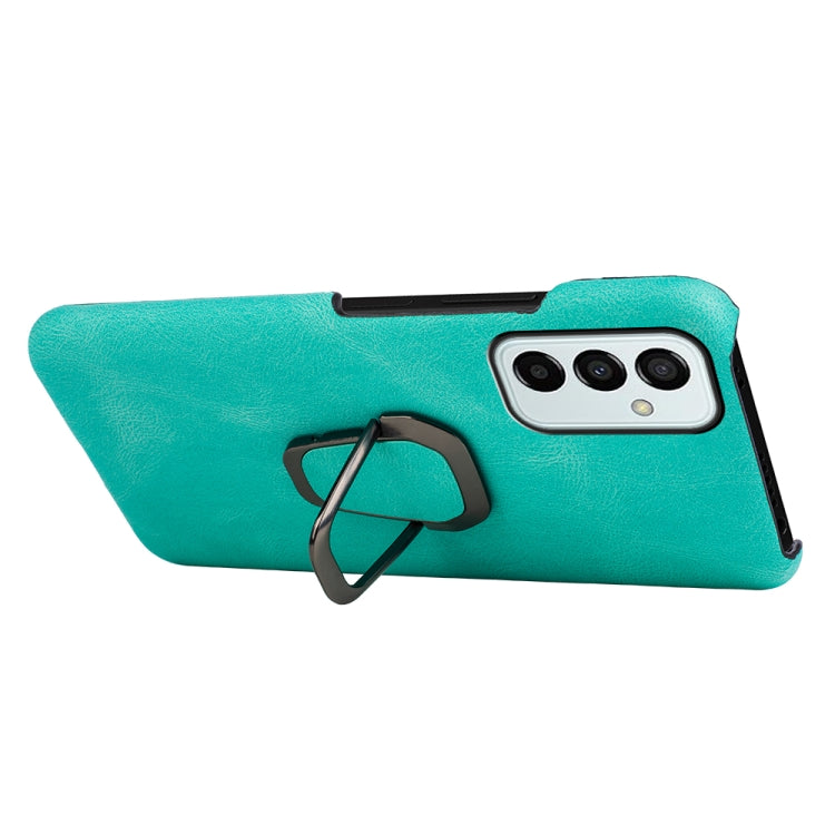 For Samsung Galaxy M53 Ring Holder PU Phone Case