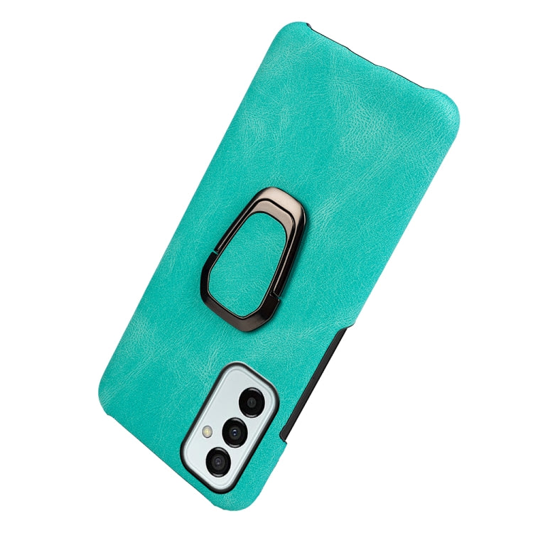 For Samsung Galaxy M53 Ring Holder PU Phone Case