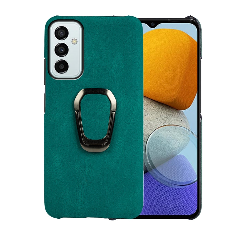 For Samsung Galaxy M53 Ring Holder PU Phone Case