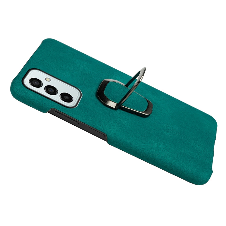 For Samsung Galaxy M53 Ring Holder PU Phone Case