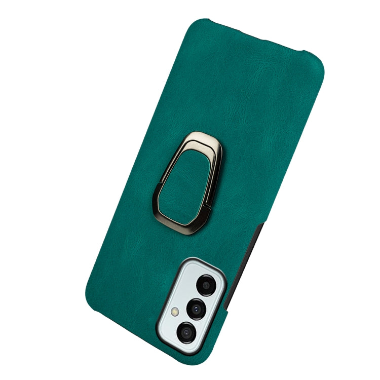 For Samsung Galaxy M53 Ring Holder PU Phone Case