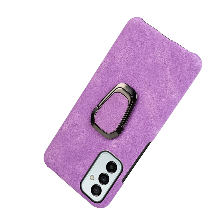 For Samsung Galaxy M53 Ring Holder PU Phone Case