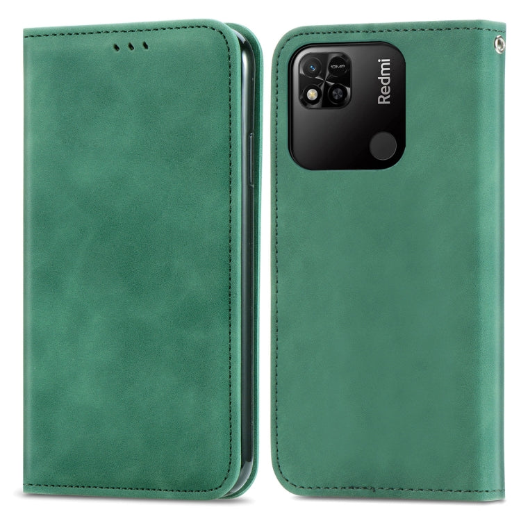 For Xiaomi Redmi 10A Retro Skin Feel Magnetic Leather Phone Case