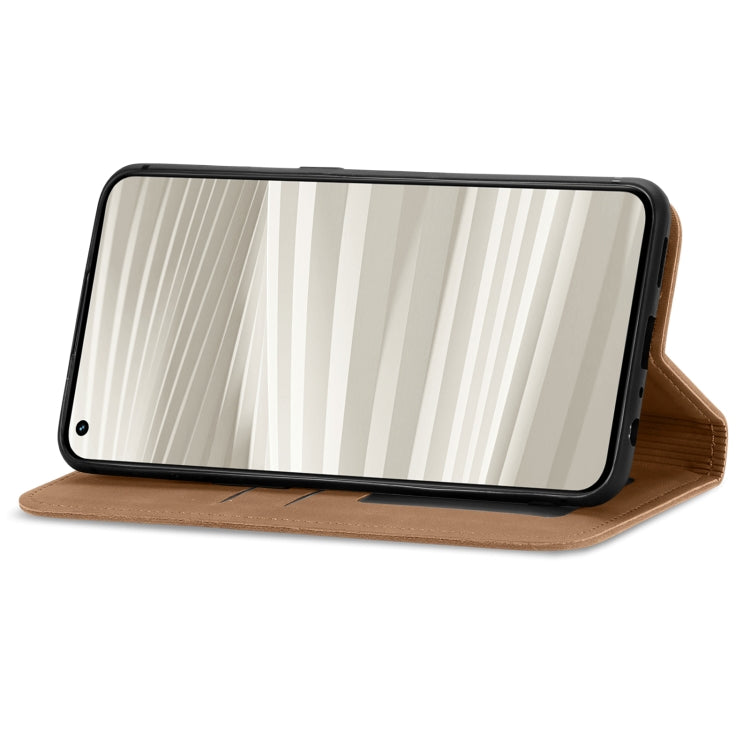 For OPPO Realme GT2 Pro Retro Skin Feel Magnetic Leather Phone Case