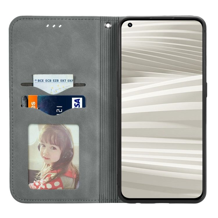 For OPPO Realme GT2 Pro Retro Skin Feel Magnetic Leather Phone Case