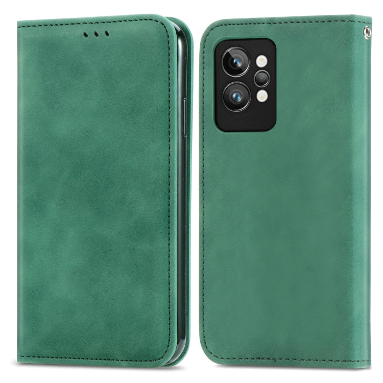 For OPPO Realme GT2 Pro Retro Skin Feel Magnetic Leather Phone Case