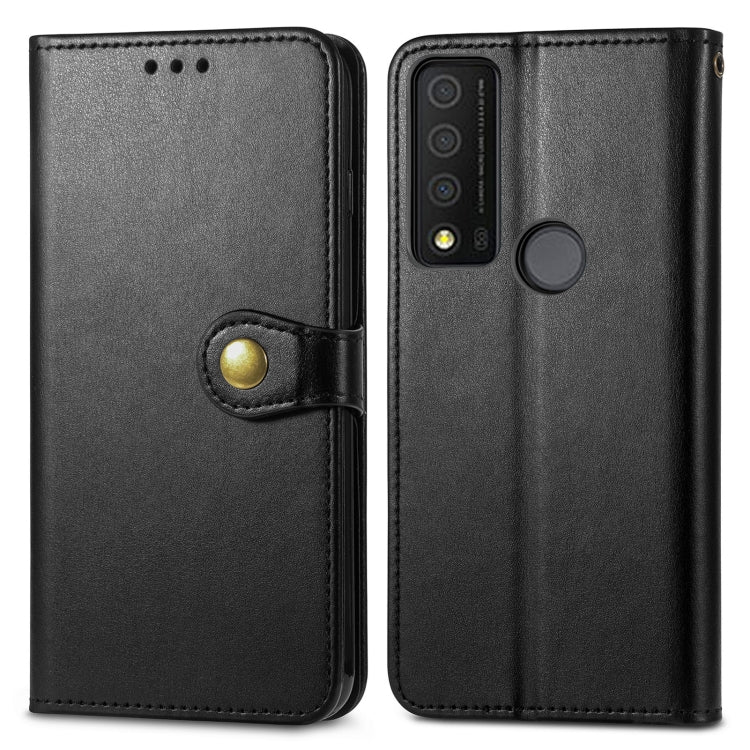 For TCL 30 XE 5G Retro Solid Color Buckle Leather Phone Case