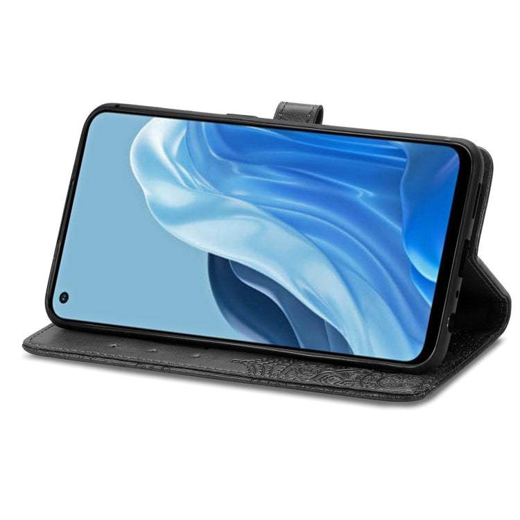 For OPPO Reno7 4G Mandala Flower Embossed Horizontal Flip Leather Phone Case