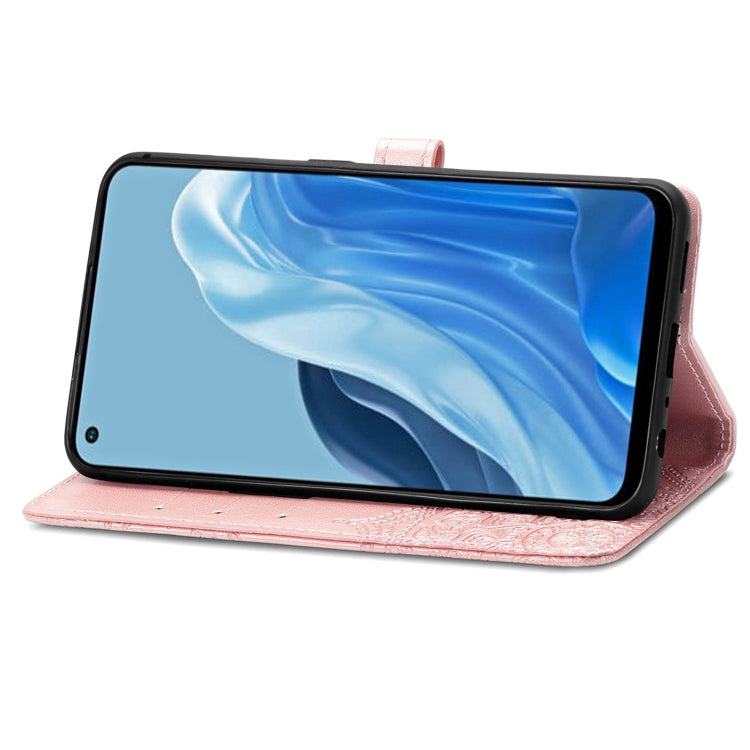 For OPPO Reno7 4G Mandala Flower Embossed Horizontal Flip Leather Phone Case