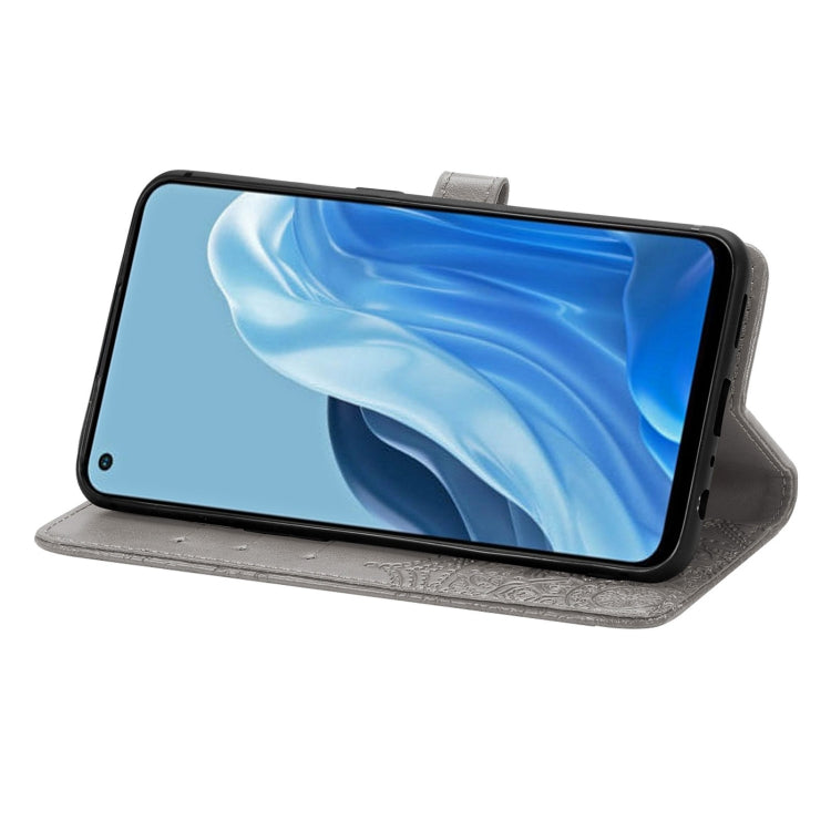 For OPPO Reno7 4G Mandala Flower Embossed Horizontal Flip Leather Phone Case