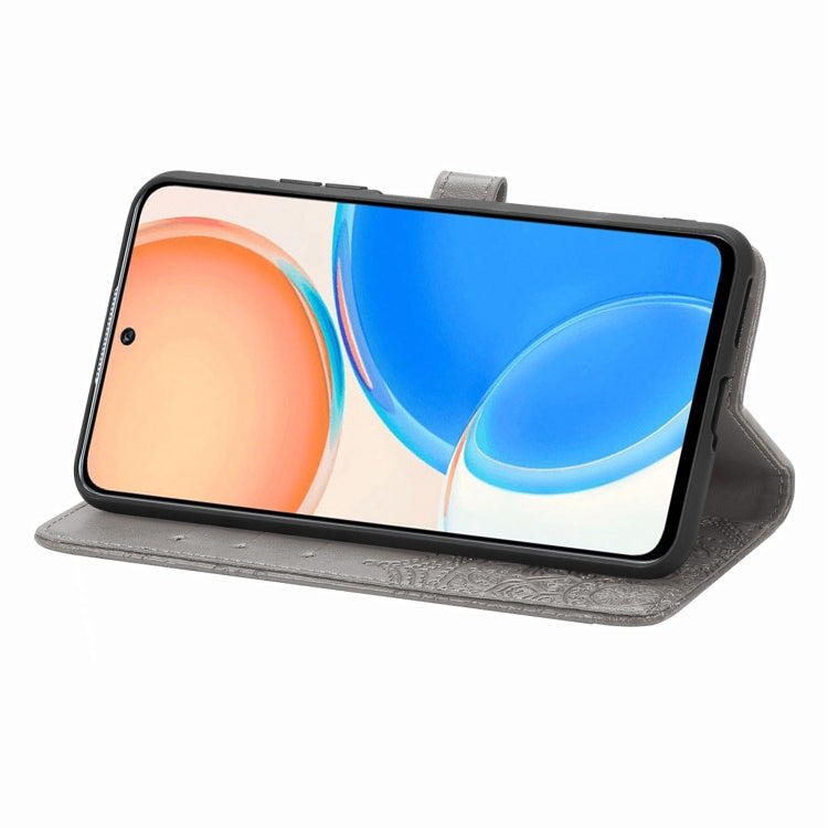 For Honor X8 Mandala Flower Embossed Horizontal Flip Leather Phone Case