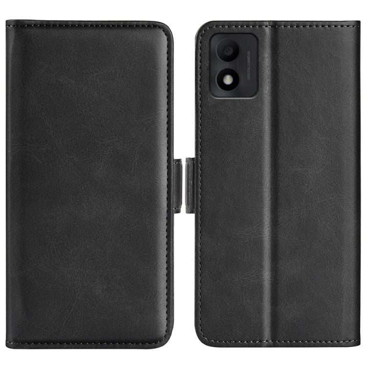 For TCL 303 Dual-side Magnetic Buckle Horizontal Flip Leather Phone Case