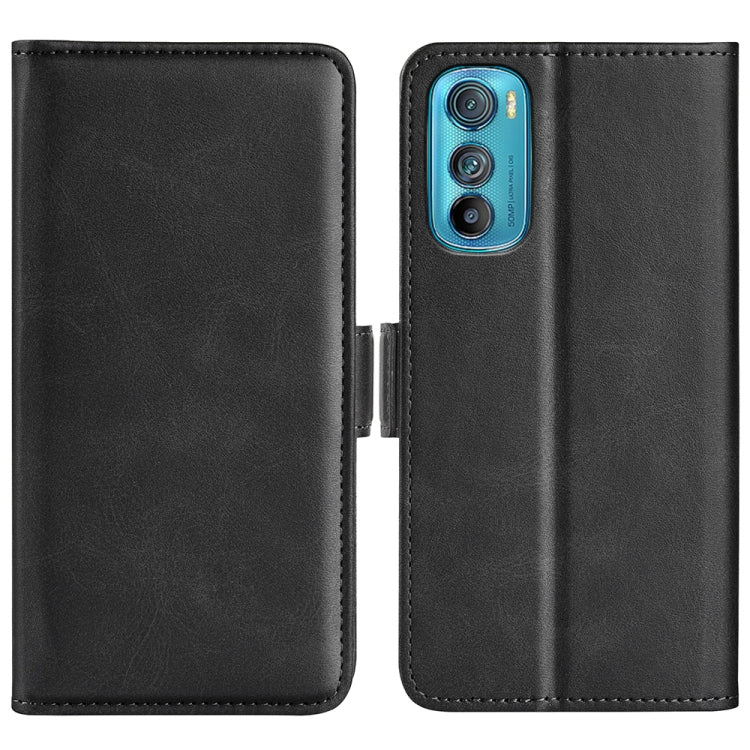 For Motorola Moto Edge 30 5G Dual-side Magnetic Buckle Horizontal Flip Leather Phone Case