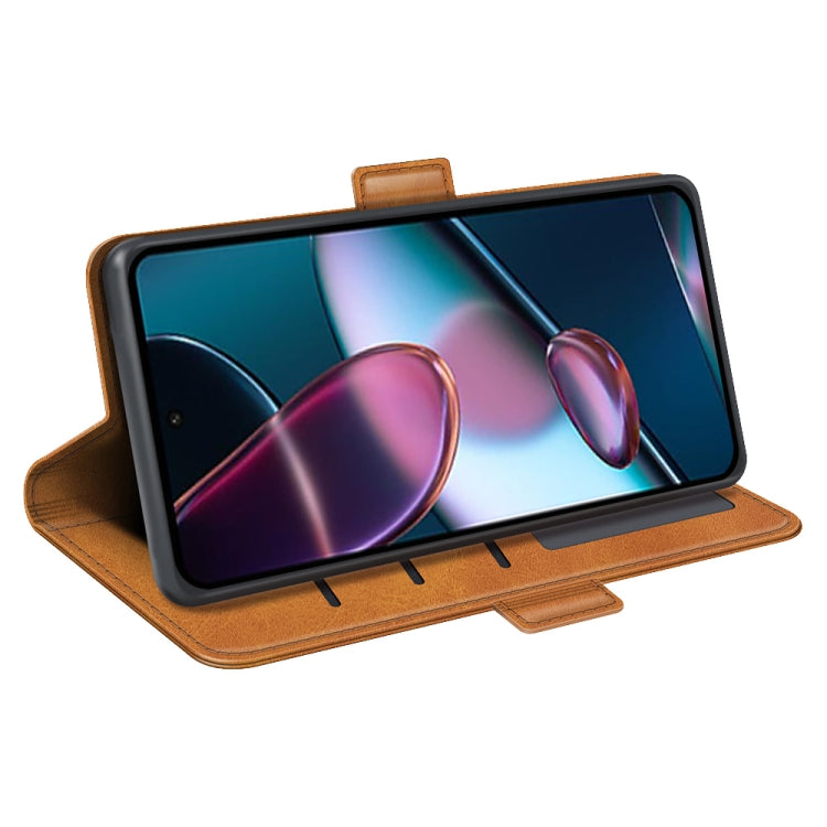 For Motorola Moto Edge 30 5G Dual-side Magnetic Buckle Horizontal Flip Leather Phone Case