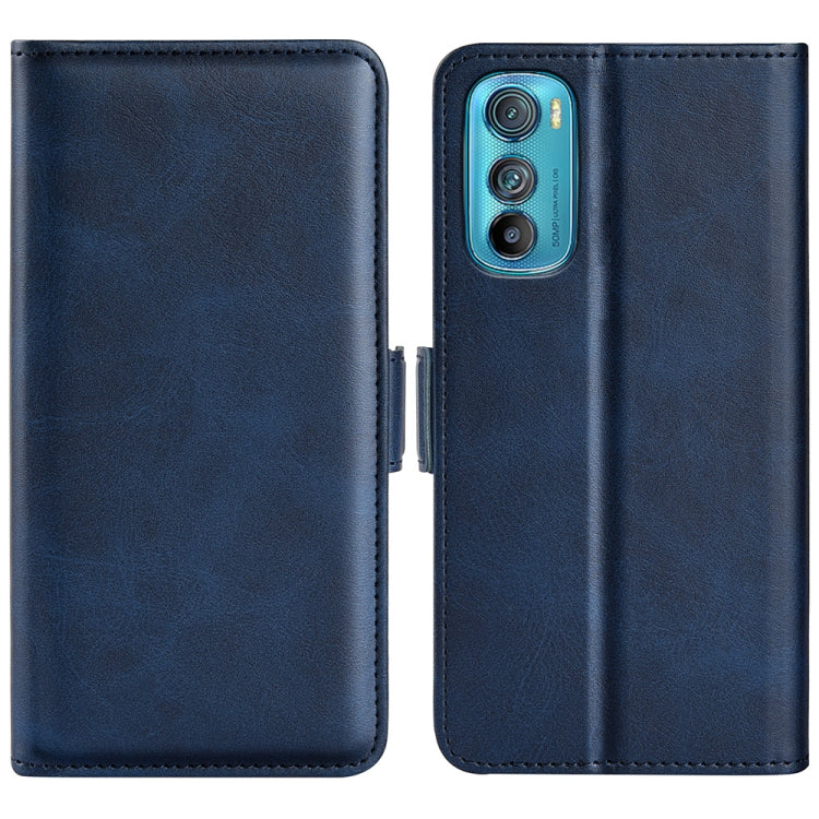 For Motorola Moto Edge 30 5G Dual-side Magnetic Buckle Horizontal Flip Leather Phone Case