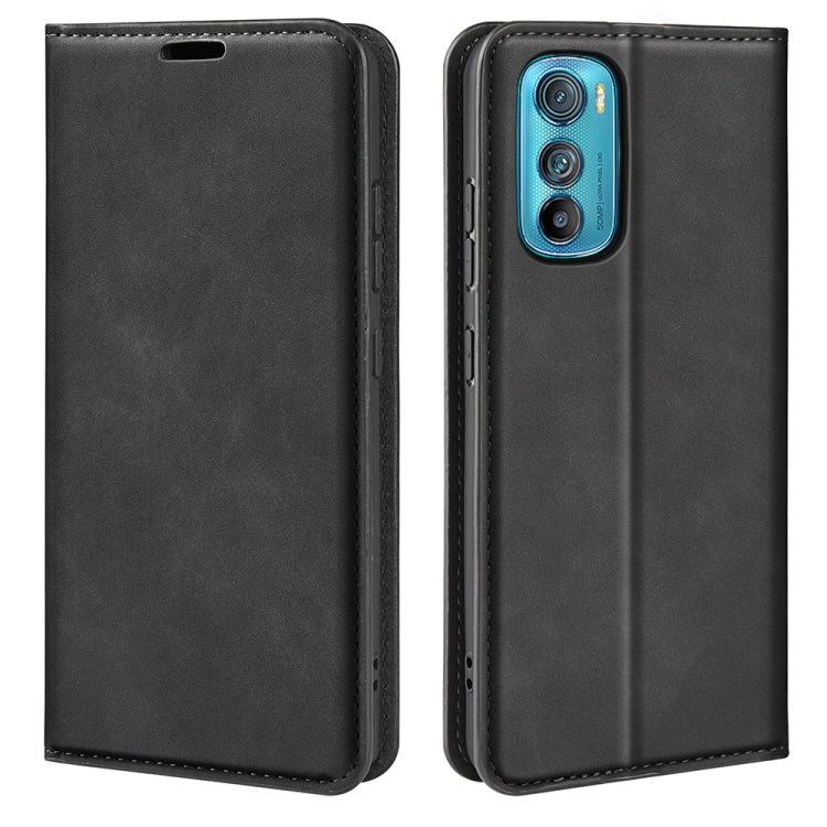 For Motorola Moto Edge 30 5G Retro-skin Magnetic Suction Leather Phone Case