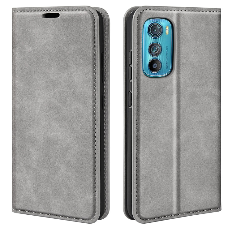 For Motorola Moto Edge 30 5G Retro-skin Magnetic Suction Leather Phone Case