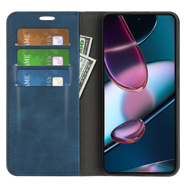 For Motorola Moto Edge 30 5G Retro-skin Magnetic Suction Leather Phone Case