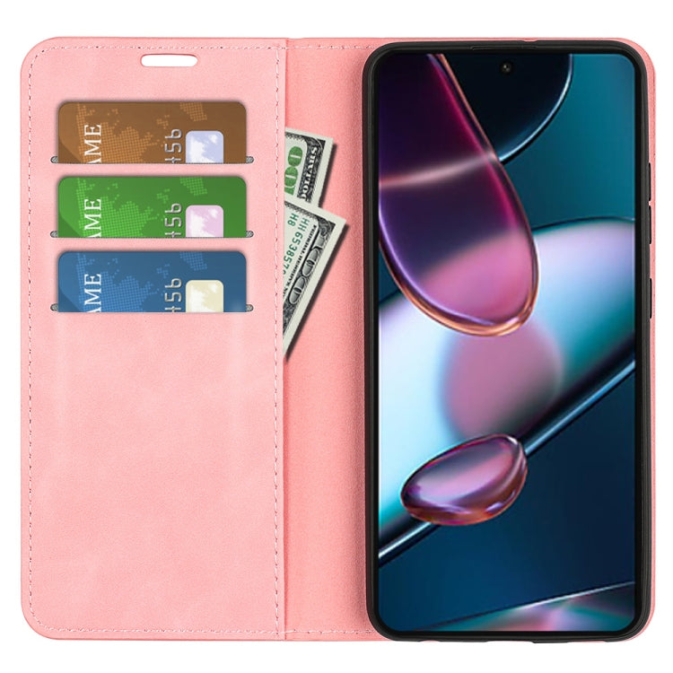 For Motorola Moto Edge 30 5G Retro-skin Magnetic Suction Leather Phone Case