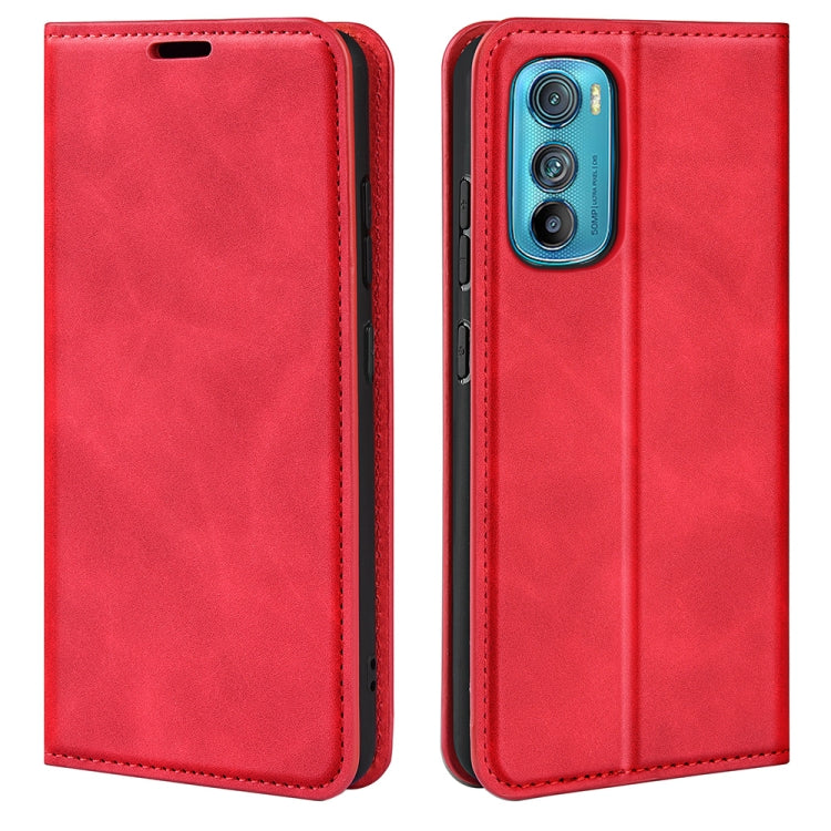 For Motorola Moto Edge 30 5G Retro-skin Magnetic Suction Leather Phone Case