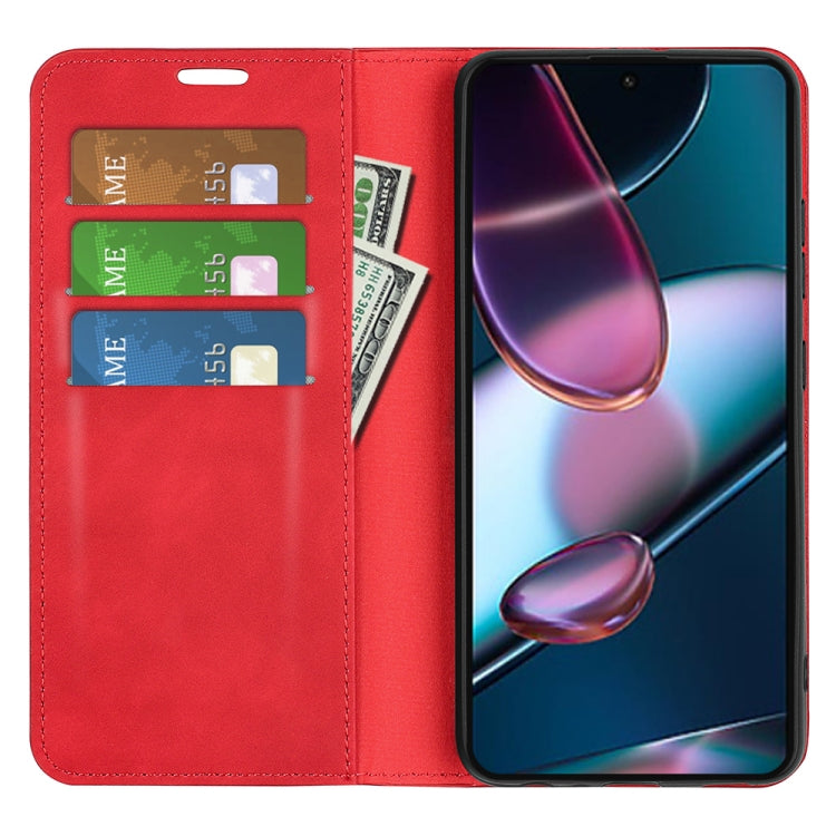 For Motorola Moto Edge 30 5G Retro-skin Magnetic Suction Leather Phone Case