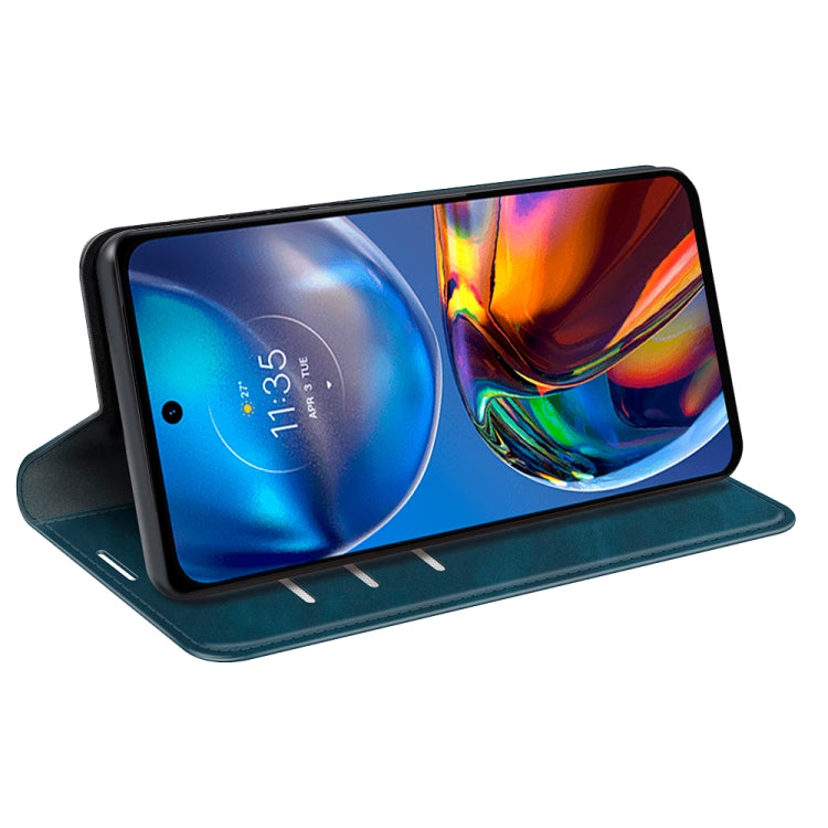 For Motorola Moto E32 4G Retro-skin  Magnetic Suction Leather Phone Case
