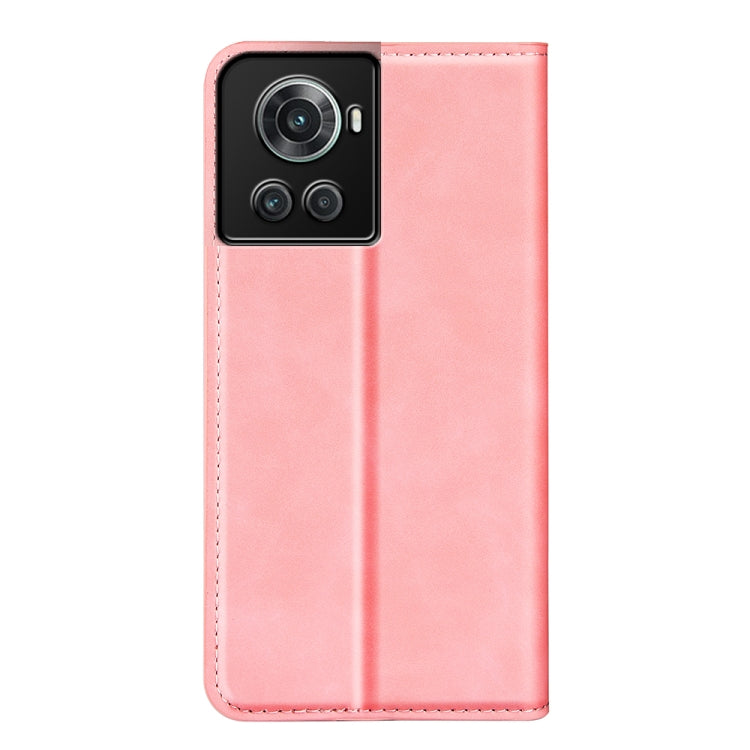 For OnePlus Ace / 10R Retro-skin Magnetic Suction Leather Phone Case