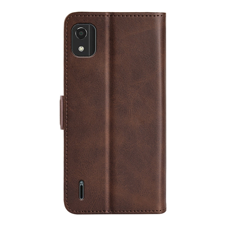 For Nokia C2 2nd Edition Dual-side Magnetic Buckle Horizontal Flip Leather Phone Case