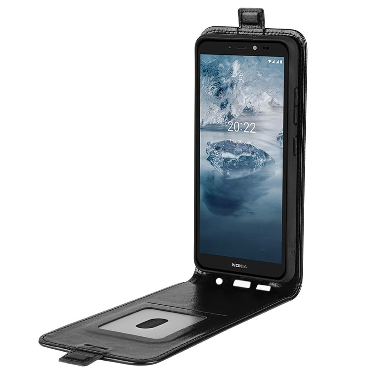 For Nokia C2 2nd Edition R64 Texture Vertical Flip Leather Phone Case