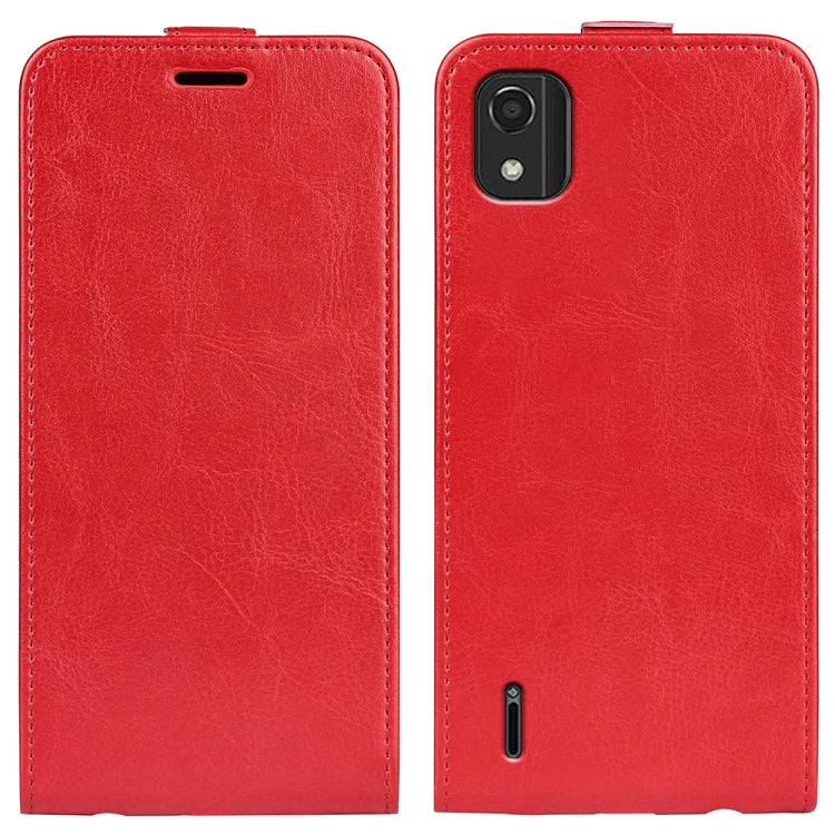 For Nokia C2 2nd Edition R64 Texture Vertical Flip Leather Phone Case