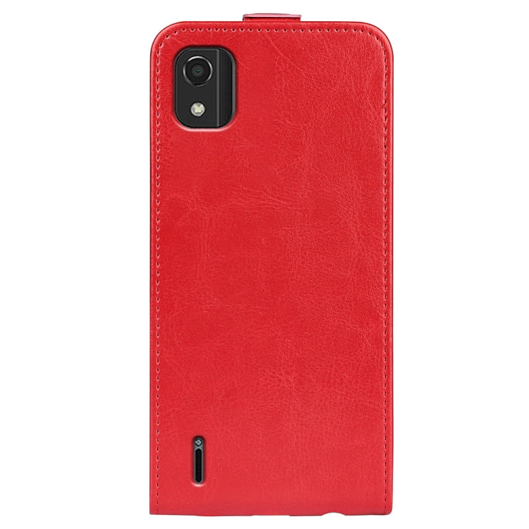 For Nokia C2 2nd Edition R64 Texture Vertical Flip Leather Phone Case