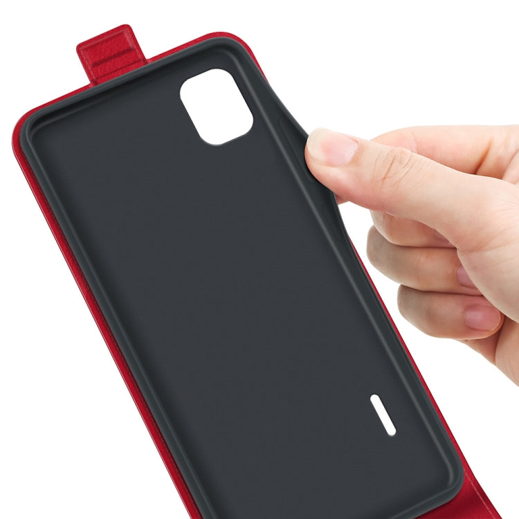 For Nokia C2 2nd Edition R64 Texture Vertical Flip Leather Phone Case