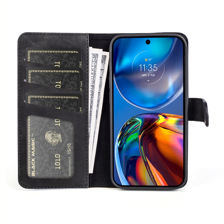 For Motorola Moto E32 4G Stitching Horizontal Flip Leather Phone Case
